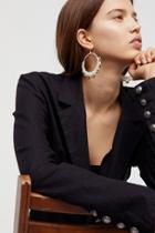 Serefina Macram Hoop Earrings At Free People